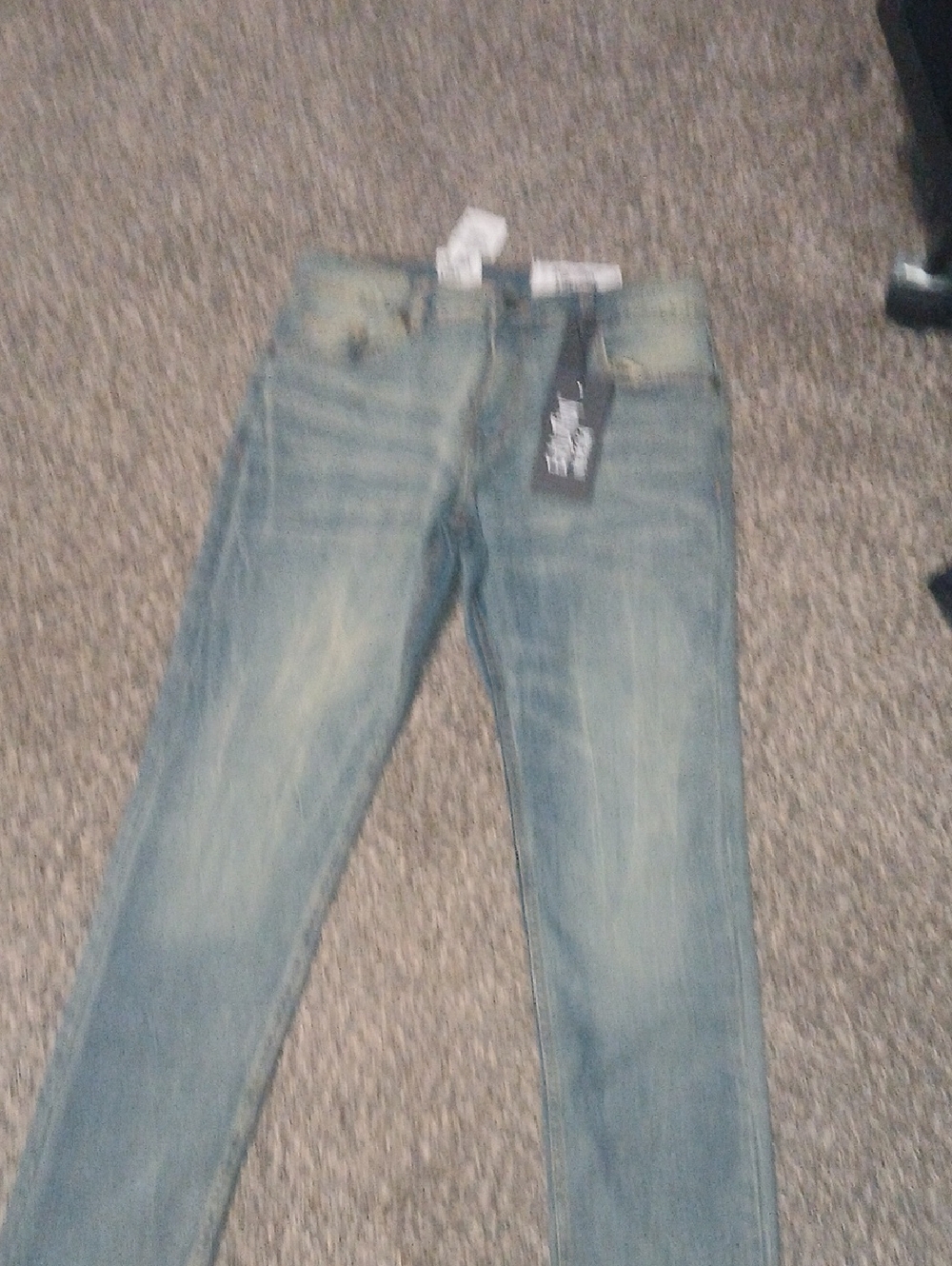 Men's Skinny Washed Light Blue Jeans